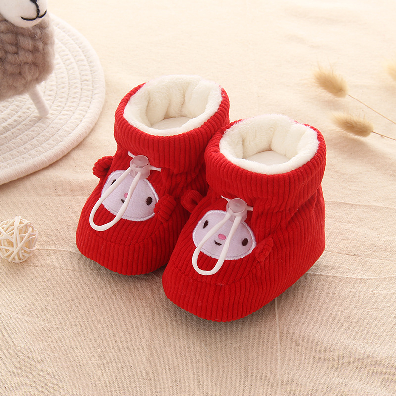 Dječje cipele s mekim potplatom od pamuka, gornji dio od kože goveda, srednja visina potkoljenice, uzorak crtani lik, zatvaranje prednjim vezivanjem