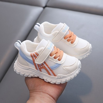 Παιδικά αθλητικά παπούτσια με άνω μέρος από συνθετικό δέρμα, αναπνεύσιμα, αντιολισθητικά, μαλακή σόλα, για αγόρια