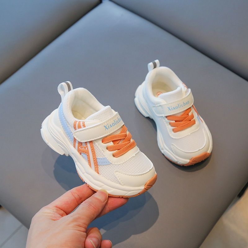 Παιδικά αθλητικά παπούτσια με άνω μέρος από συνθετικό δέρμα, αναπνεύσιμα, αντιολισθητικά, μαλακή σόλα, για αγόρια