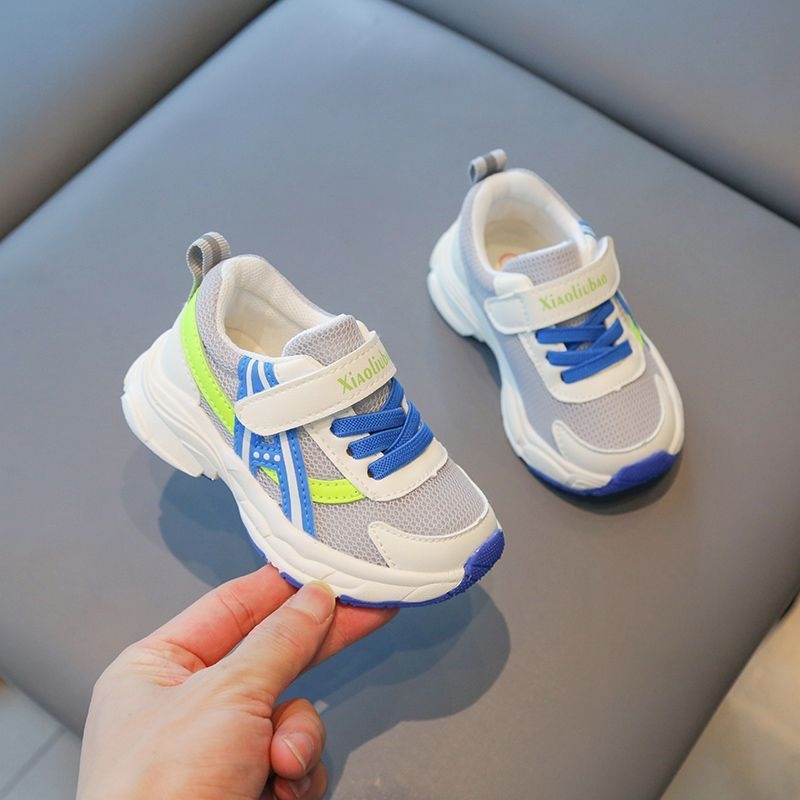 Παιδικά αθλητικά παπούτσια με άνω μέρος από συνθετικό δέρμα, αναπνεύσιμα, αντιολισθητικά, μαλακή σόλα, για αγόρια