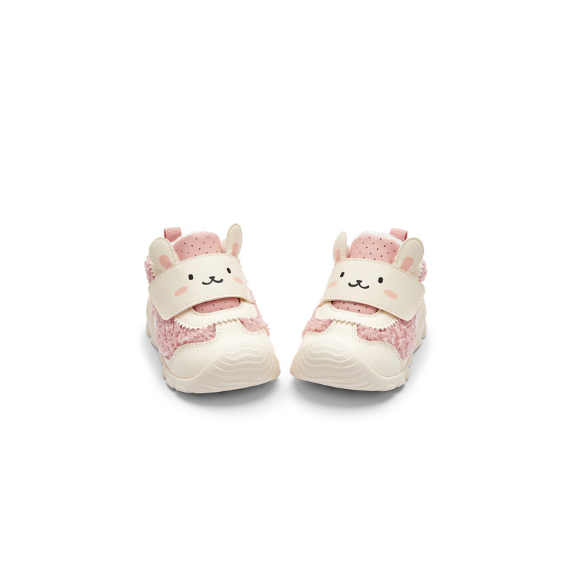 Balabala Παπούτσια εκμάθησης για βρέφη — κλείσιμο Velcro, fleece επένδυση, Unisex, Χειμώνας, χαμηλός αστράγαλος, σχέδιο καρτούν, 12–36 μηνών