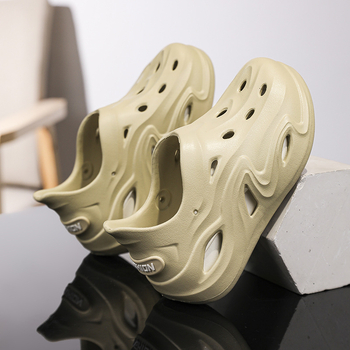 Ανδρικά EVA σανδάλια για καλοκαίρι και εξωτερικούς χώρους — ανοιχτό δάχτυλο, κούμπωμα με αγκράφα, αναπνοή, αντιολισθητικά, EVA πάνω και σόλα