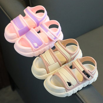 Детски сандали - унисекс, закопчаване с велкро, горна част TPR, подметка PVC, възраст 4–6 години