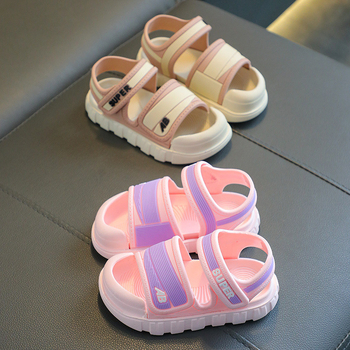 Детски сандали - унисекс, закопчаване с велкро, горна част TPR, подметка PVC, възраст 4–6 години