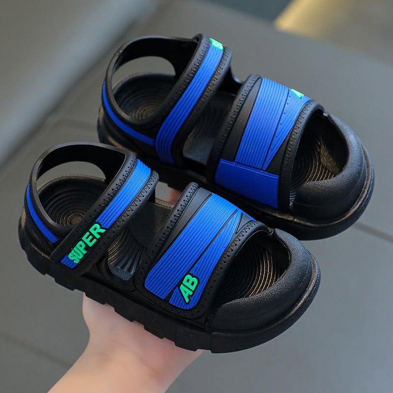 Детски сандали - унисекс, закопчаване с велкро, горна част TPR, подметка PVC, възраст 4–6 години