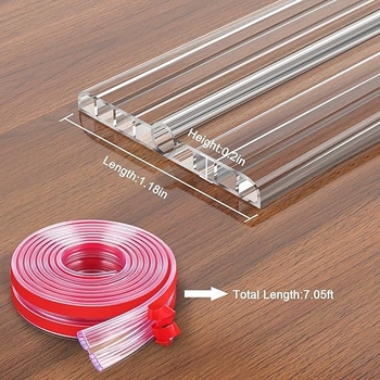 Αυτοκόλλητος γωνιακός προστατευτής σιλικόνης, ταινία προστασίας άκρων, μήκος 8 μ.