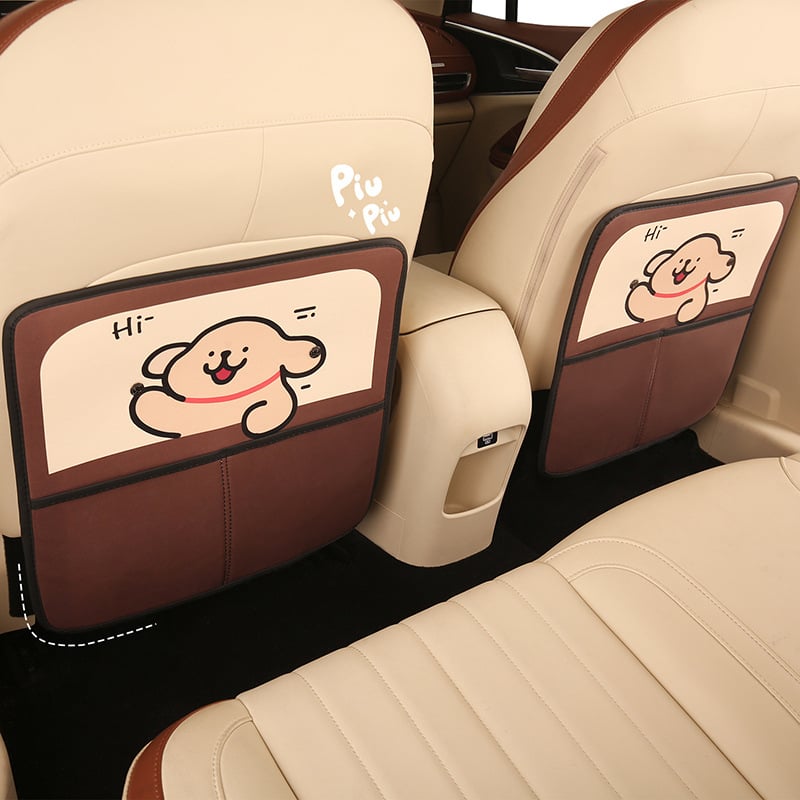 Automobilio galinės sėdynės purvo apsaugos kilimėlis, dviejų tonų dizainas, PU/Spandex mišinys, Niuniu Crafts