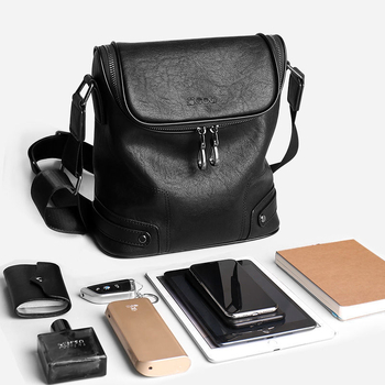 Férfi vállon átívelő táska Set the boundary • Poliészter • Belső: mikroszálas szintetikus bőr • Üzleti utazásokhoz