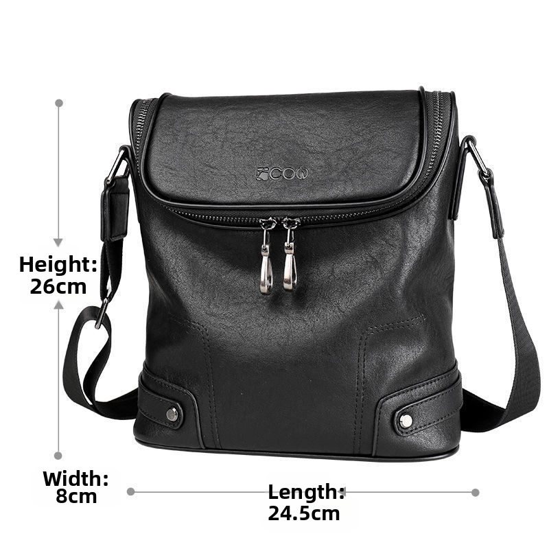 Мъжка раменна чанта Set the boundary • Полиестер • Вътрешна подплата: микрофибърна синтетична кожа • За бизнес пътувания