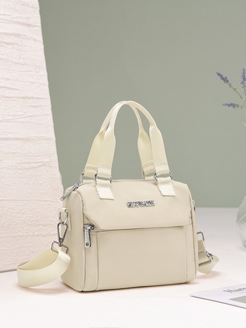 Nailona bucket soma, pilsētas vienkāršā stila soma, rāvējslēdzēja aizdare, poliesteru odere