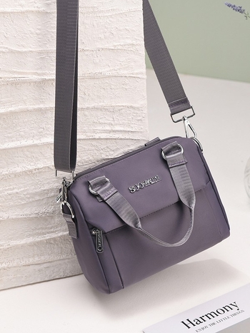 Nailona bucket soma, pilsētas vienkāršā stila soma, rāvējslēdzēja aizdare, poliesteru odere