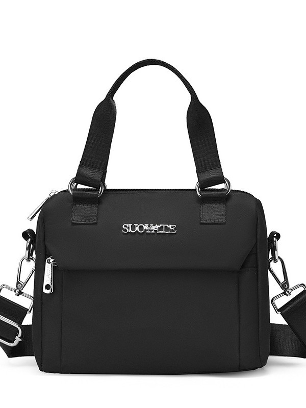 Nailona bucket soma, pilsētas vienkāršā stila soma, rāvējslēdzēja aizdare, poliesteru odere