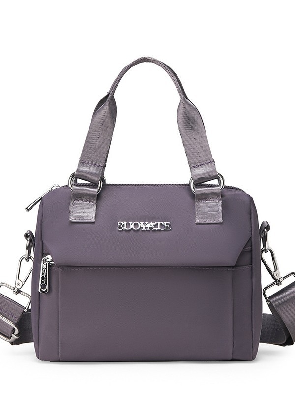 Nailona bucket soma, pilsētas vienkāršā stila soma, rāvējslēdzēja aizdare, poliesteru odere