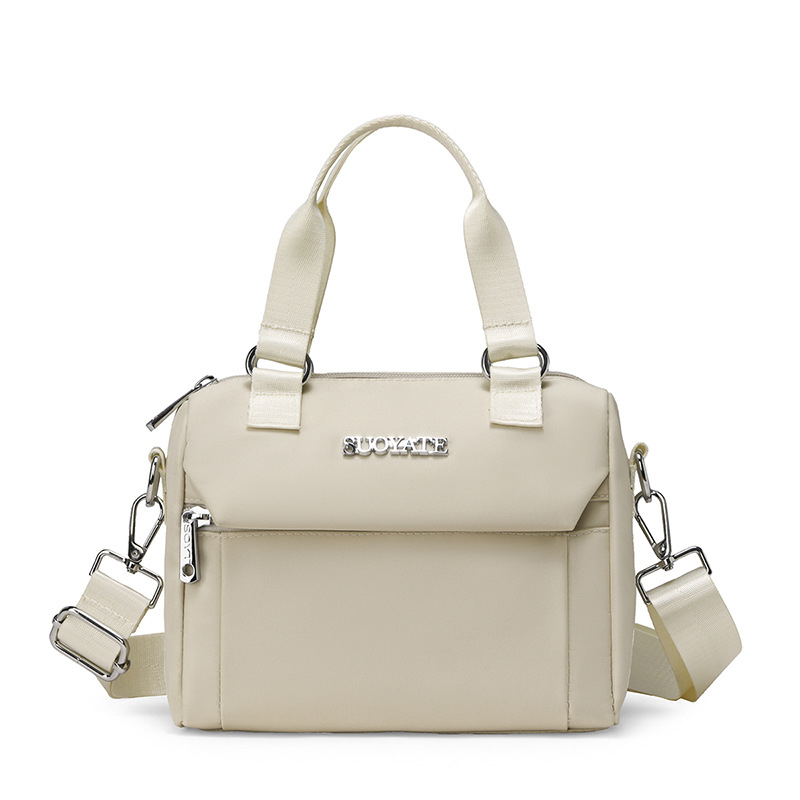 Nailona bucket soma, pilsētas vienkāršā stila soma, rāvējslēdzēja aizdare, poliesteru odere