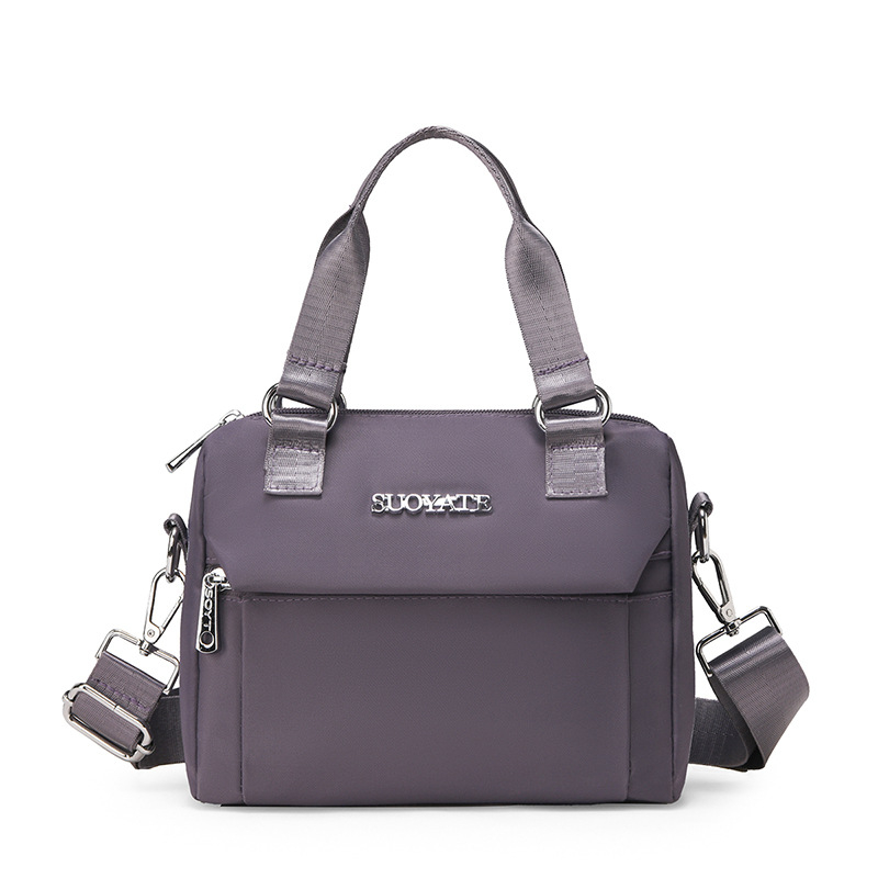 Nailona bucket soma, pilsētas vienkāršā stila soma, rāvējslēdzēja aizdare, poliesteru odere