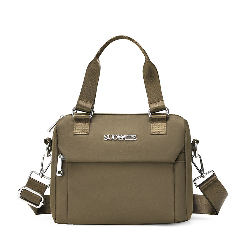 Nailona bucket soma, pilsētas vienkāršā stila soma, rāvējslēdzēja aizdare, poliesteru odere