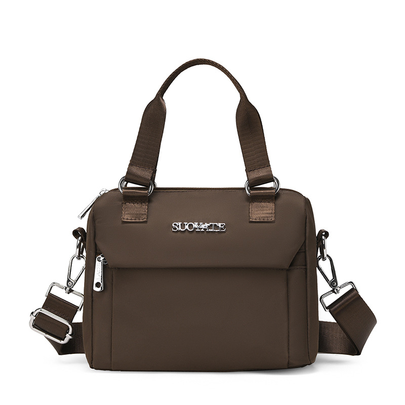 Nailona bucket soma, pilsētas vienkāršā stila soma, rāvējslēdzēja aizdare, poliesteru odere