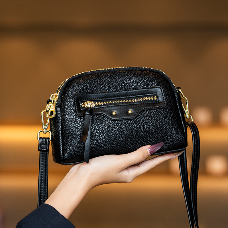 GELANDAI Crossbody soma, PU, horizontāla kvadrāta forma, rāvējslēdzēja aizdare, klēpjdatora nodalījums, iekšējās kabatas, poliesteres oderes