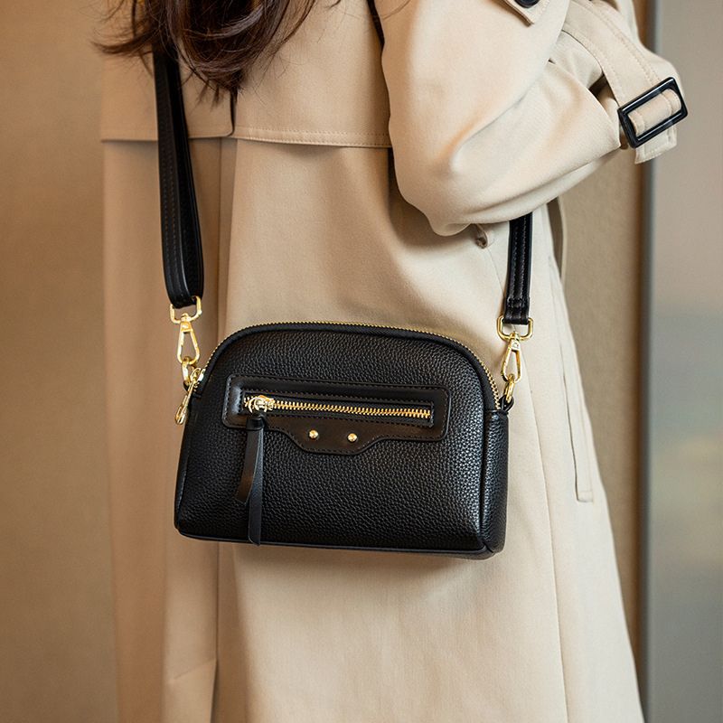 GELANDAI Crossbody soma, PU, horizontāla kvadrāta forma, rāvējslēdzēja aizdare, klēpjdatora nodalījums, iekšējās kabatas, poliesteres oderes