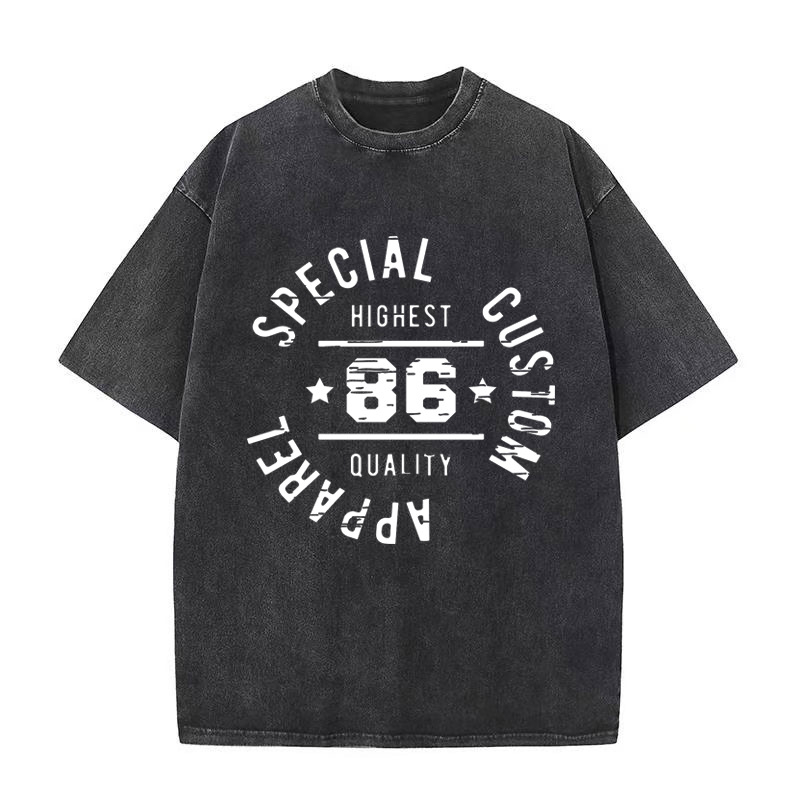 Unisex kokvilnas T-krekls ar apdruku, īsām piedurknēm, apaļa kakla izgriezums, ikdienas stils