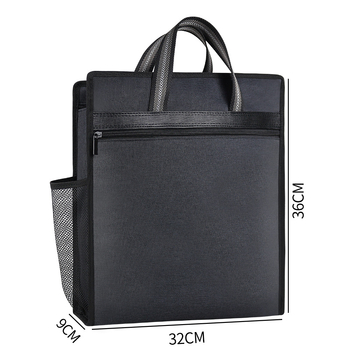 Jianteng Επαγγελματική τσάντα εγγράφων από Oxford ύφασμα, με φερμουάρ, οριζόντιος σχεδιασμός