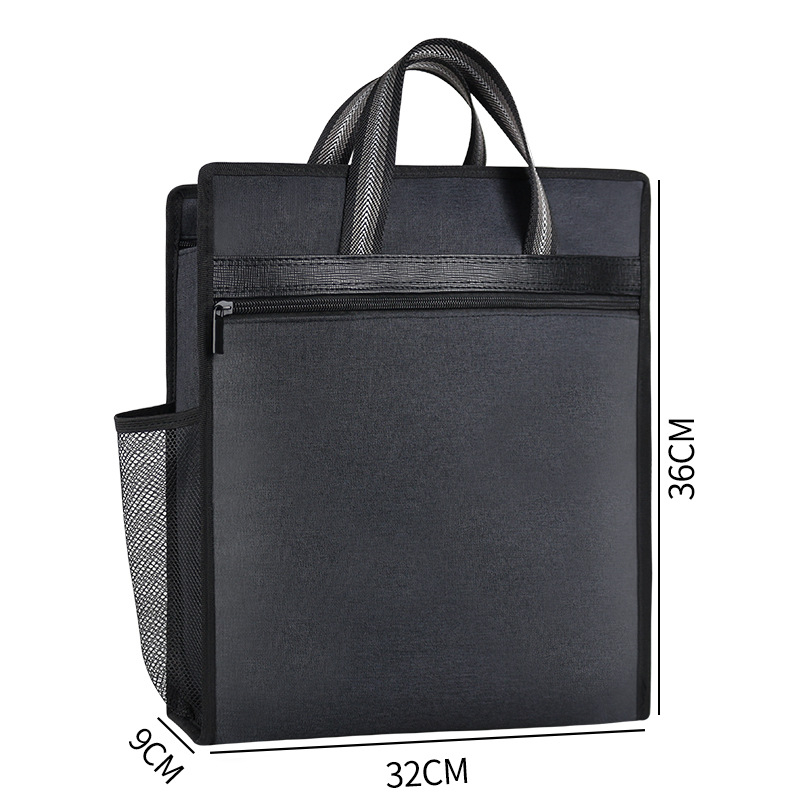 Jianteng Επαγγελματική τσάντα εγγράφων από Oxford ύφασμα, με φερμουάρ, οριζόντιος σχεδιασμός