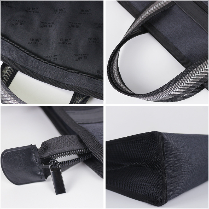 Jianteng Επαγγελματική τσάντα εγγράφων από Oxford ύφασμα, με φερμουάρ, οριζόντιος σχεδιασμός