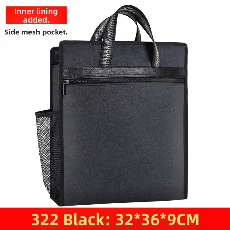 Jianteng Επαγγελματική τσάντα εγγράφων από Oxford ύφασμα, με φερμουάρ, οριζόντιος σχεδιασμός