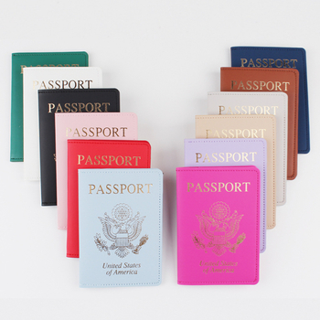 Θήκη διαβατηρίου και ταυτότητας – PU δέρμα, σχέδιο με γράμματα, αδιάβροχη, αντι-κλοπή, επεκτάσιμη