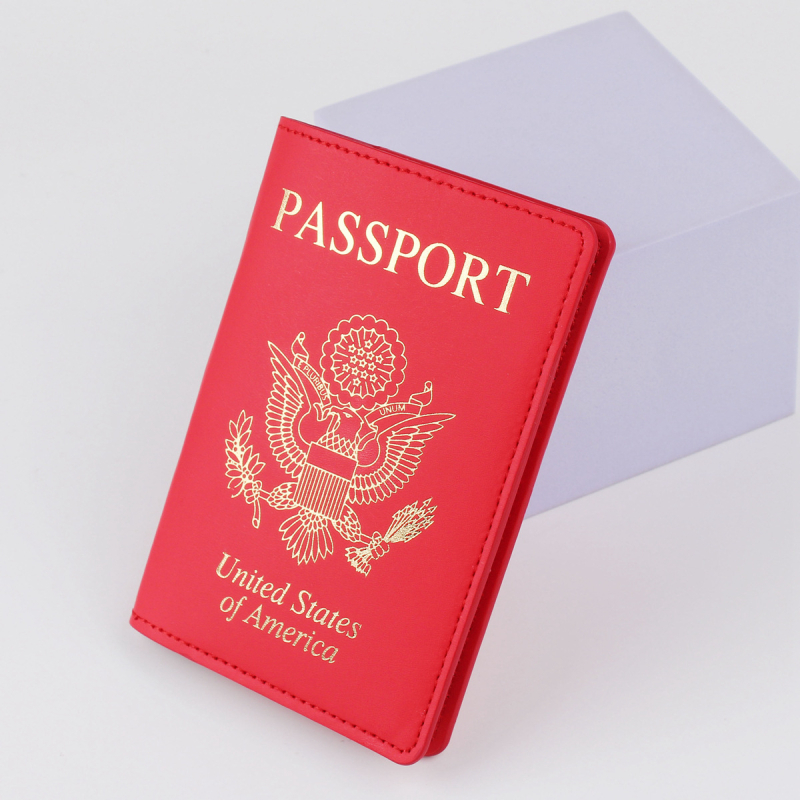 Θήκη διαβατηρίου και ταυτότητας – PU δέρμα, σχέδιο με γράμματα, αδιάβροχη, αντι-κλοπή, επεκτάσιμη