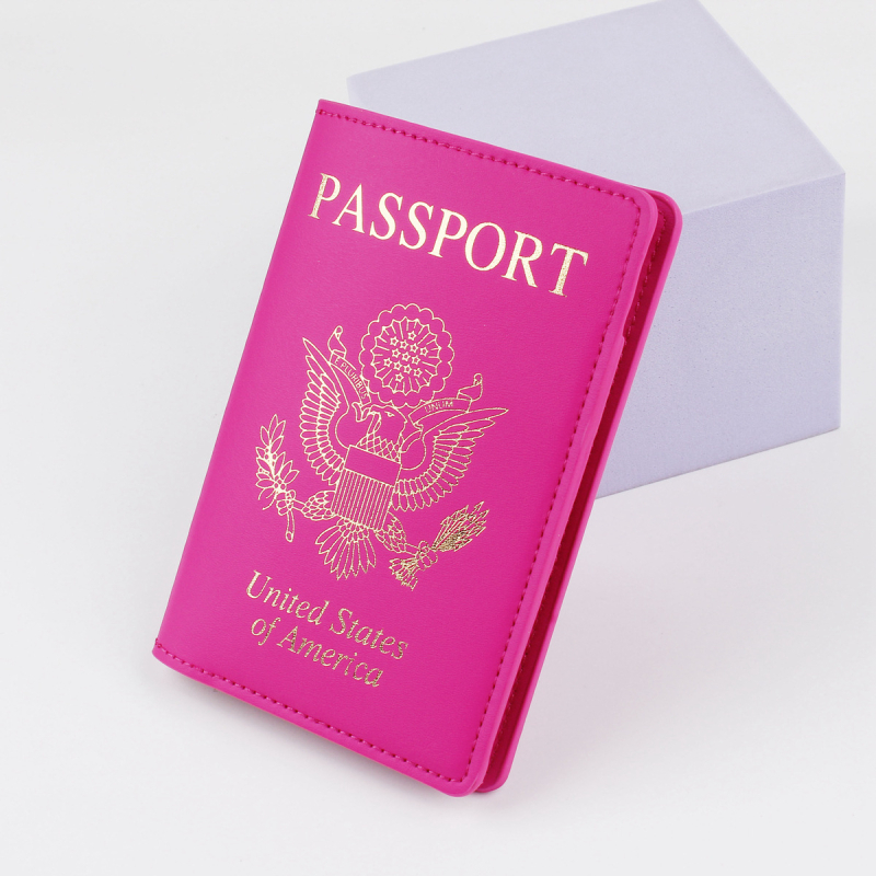 Θήκη διαβατηρίου και ταυτότητας – PU δέρμα, σχέδιο με γράμματα, αδιάβροχη, αντι-κλοπή, επεκτάσιμη