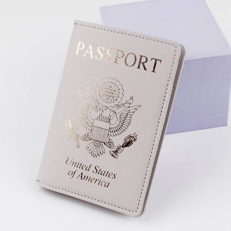 Θήκη διαβατηρίου και ταυτότητας – PU δέρμα, σχέδιο με γράμματα, αδιάβροχη, αντι-κλοπή, επεκτάσιμη