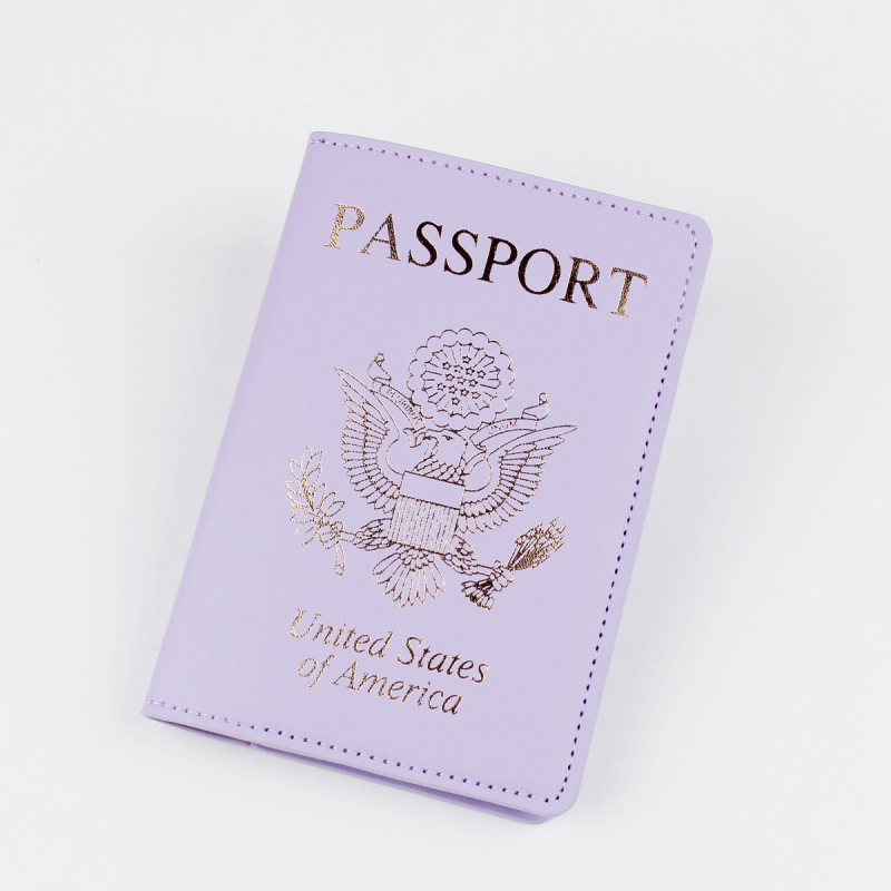 Θήκη διαβατηρίου και ταυτότητας – PU δέρμα, σχέδιο με γράμματα, αδιάβροχη, αντι-κλοπή, επεκτάσιμη