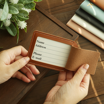 Ετικέτα αποσκευών + Θήκη διαβατηρίου – Hoshino PU δέρμα, αδιάβροχη, υπερ-ελαφριά, αναδιπλούμενη, casual ταξίδι