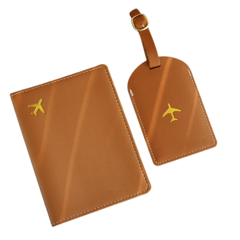 Ετικέτα αποσκευών + Θήκη διαβατηρίου – Hoshino PU δέρμα, αδιάβροχη, υπερ-ελαφριά, αναδιπλούμενη, casual ταξίδι