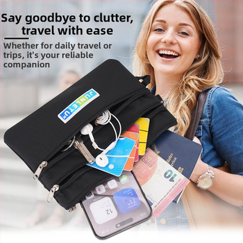 Θήκη διαβατηρίου και εγγράφων από νάιλον – Αδιάβροχη, Unisex, επένδυση πολυεστέρα