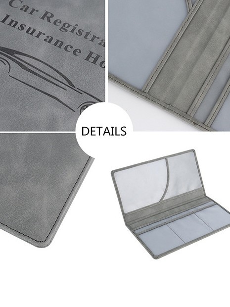 Θήκη Διαβατηρίου από PU Δέρμα, Οργανωτής Εγγράφων, Unisex, 3-πτυχή, Συμπαγές