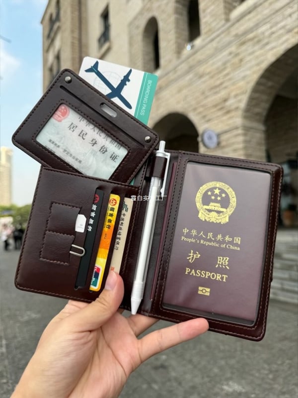 Držač za putovnicu i kartice s dizajnom protiv krađe – PU vanjska površina, kožna podstava, elegantan stil zrelih žena, izdanje ljeta 2025, za kućno skladištenje