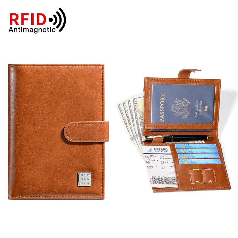 Držač za putovnicu i kartice s dizajnom protiv krađe – PU vanjska površina, kožna podstava, elegantan stil zrelih žena, izdanje ljeta 2025, za kućno skladištenje