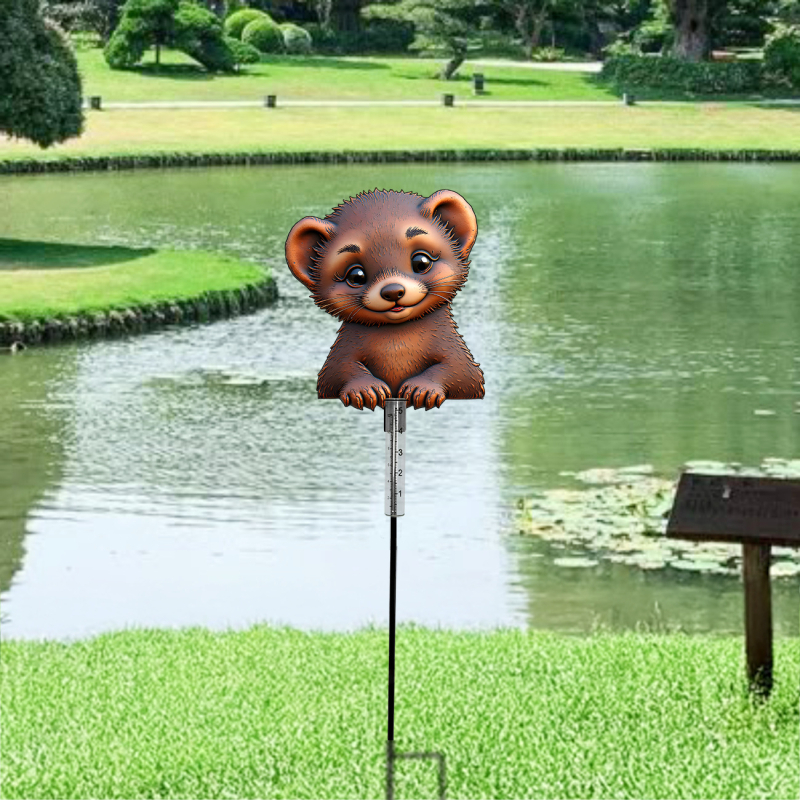 Dārza lietus mērītājs — Dzelzs materiāls, mūsdienīgs stils, cits apdarē, Produkta kods Clyq-0081, dārzam