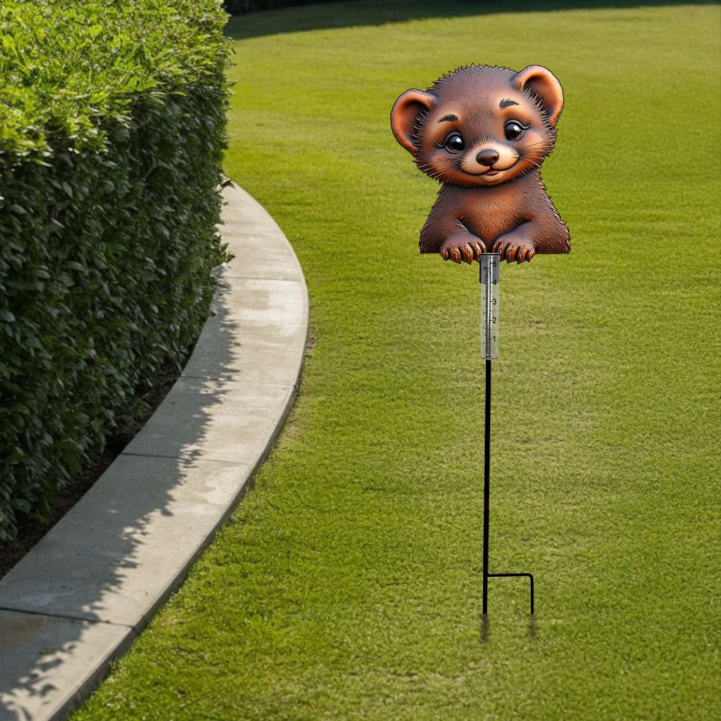 Dārza lietus mērītājs — Dzelzs materiāls, mūsdienīgs stils, cits apdarē, Produkta kods Clyq-0081, dārzam