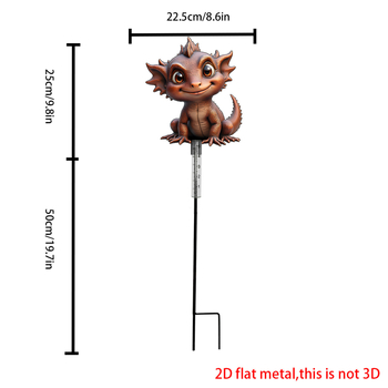 Ruino железен драконоподобен дъждомер, модерен стил за градина, код Clyq-0085