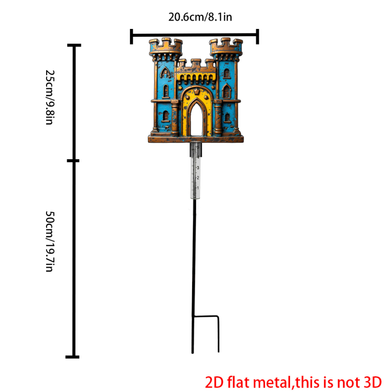 Metāla dārza lietus mērītājs Ruino — materiāls dzelzs; stils moderns; produkta kods Clyq-0193; joma: dārzs