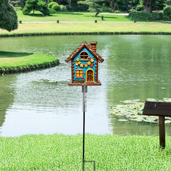 Dārza lietus mērītājs ar dzelzs konstrukciju, mūsdienīgs stils, Ruino, modelis Clyq-0284