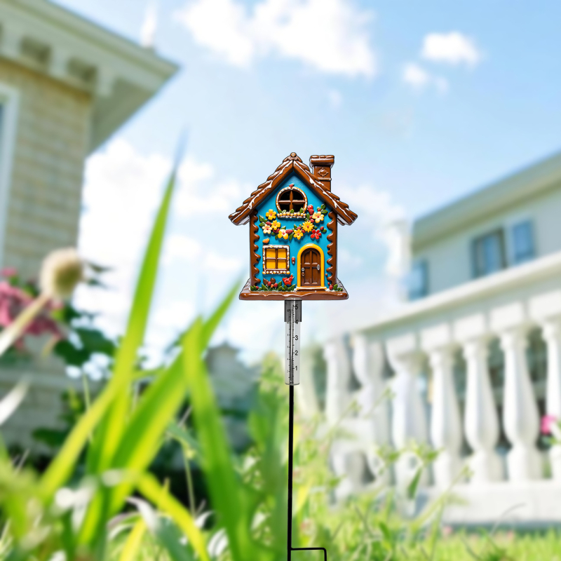 Dārza lietus mērītājs ar dzelzs konstrukciju, mūsdienīgs stils, Ruino, modelis Clyq-0284