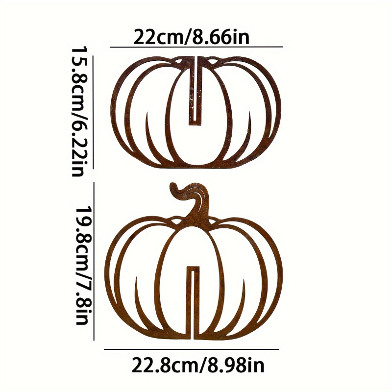 Metāla ķirbis ar izšuvumu, retro dzelzs māksla, griestu vai ārējai karājas dekorācijas dārzam, preces kods w1025