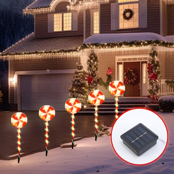 Ηλιακό φωτιστικό βάσης σε σχήμα γλειφιτζούρι, αδιάβροχο IP55, τάση ≤36V, έλεγχος με κουμπί