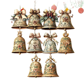 Fából készült karácsonyi harang – rajzfilmszerű stílus; kód: XH-841; Anyag: fa; Karácsony