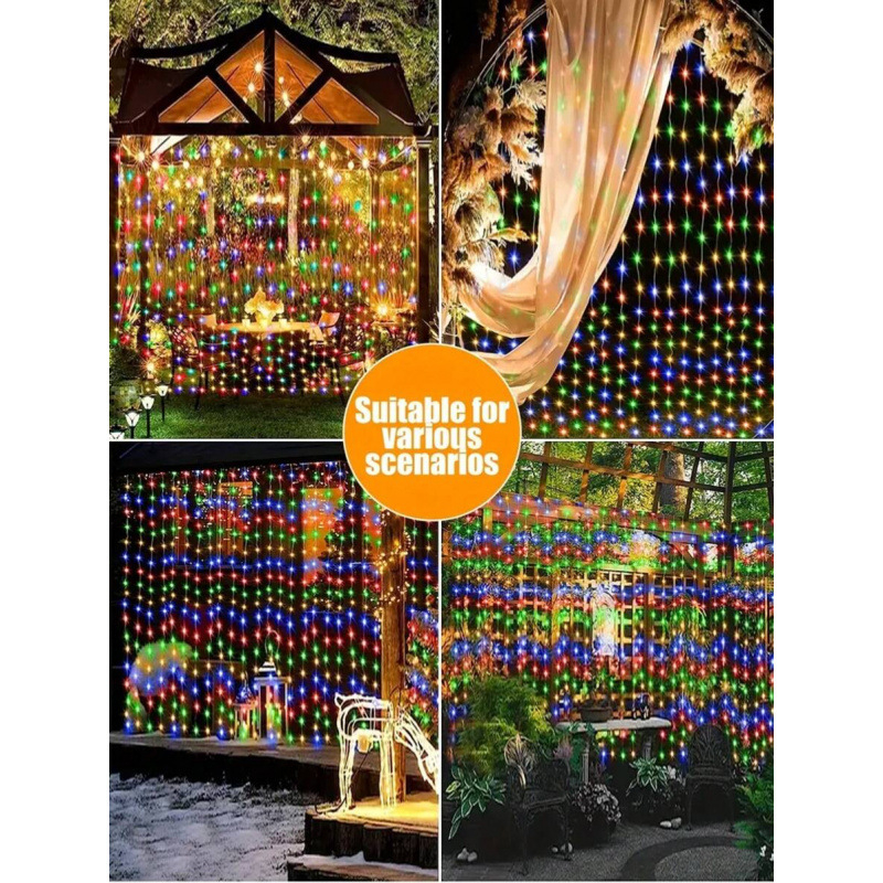 Ηλιακό φως κουρτίνας, εξωτερικό, αδιάβροχο, συσκευασία 200+ τεμάχια, για οικιακή χρήση