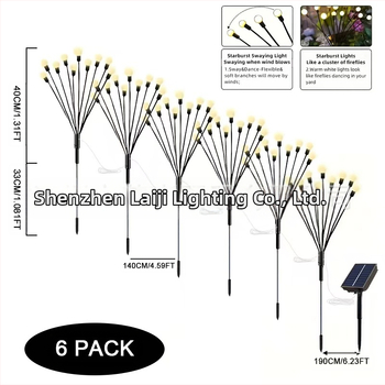 Соларна светодиодна лампа‑светулка CS-8056, IP55, 1W, 6–12 ч работа, мултиглавна конструкция (1–4/1–6 лампи)